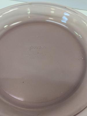 Sale Photo Thumbnail #380: Pyrex Cranberry Purple Pie Dishes