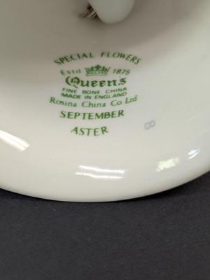 Sale Photo Thumbnail #286: Special Queens Fine Bone China Made In England Rosina China September Aster
