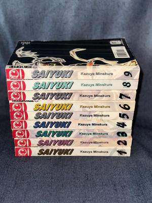 Saiyuki Complete Set #1-9 by Kazuya Minekura (Paperback, Illustrated)