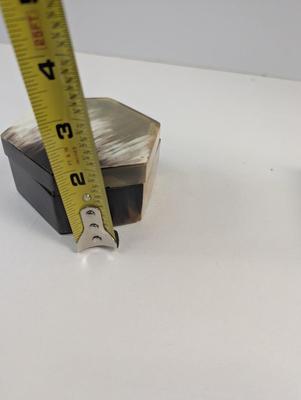 Octogen & Square Horn Covered Trinket Boxes #2