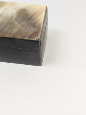 Octogen & Rectangle Horn Covered Trinket Boxes #3