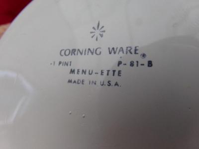 CLASSIC VTG Corning Ware MENU-ETTE w/corn flower pattern