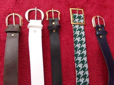 Lot of 5 assorted ladies belts