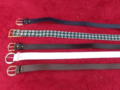 Lot of 5 assorted ladies belts