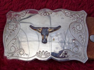 Lot of 5 Western Style belts w/buckles.