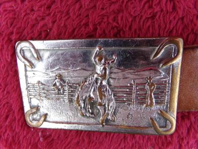 Lot of 5 Western Style belts w/buckles.