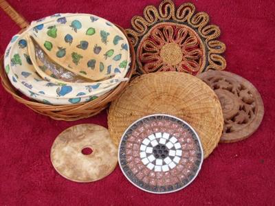 Some trivets, hot pads/plates & baskets.