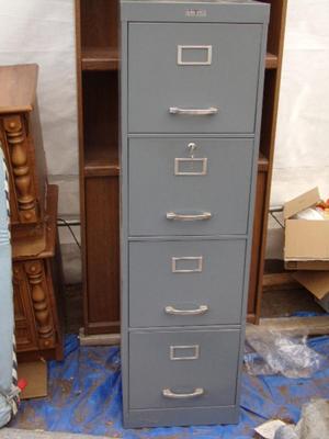 HD file cabinet. W/keys. Sturdy “Modern SteelCraft” brand.