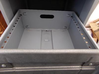 HD file cabinet. W/keys. Sturdy “Modern SteelCraft” brand.