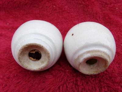 VTG/antique ornate salt & pepper set. Appear hand painted.