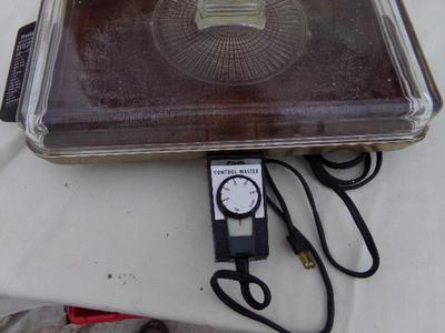 PRESTO Automatic Electric Griddle. It’s NOT teflon, it's well seasoned