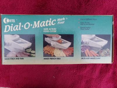 Dial-O-Matic slide action food cutter. By K-Tel as seen on TV in 90s