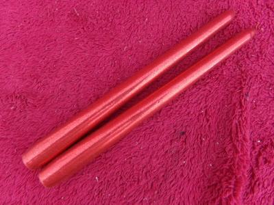 Avon Gift Collection - 2 festive glitter candles, 10". NEW IN BOX.