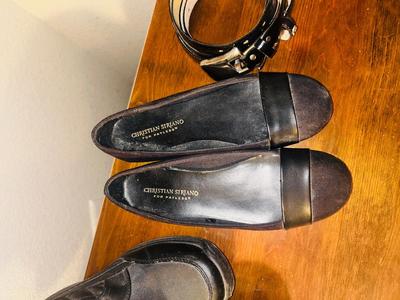WOMENS BLACK W/P By TOTES SNOW BOOTS, SLIP ON SHOES AND BELTS