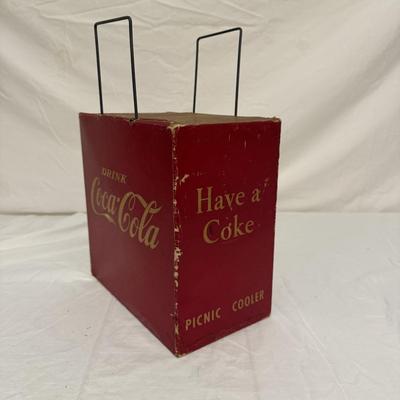 Coca-Cola Picnic Cooler and Other Vintage Soda Collectables (B1-BM)