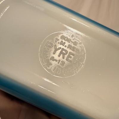 Vintage Blue Hued Pyrex & Corning Dishes (B1-HS)