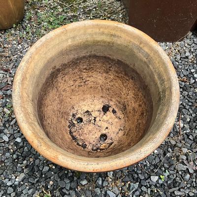 O979 Large Terracotta Glazed Pot