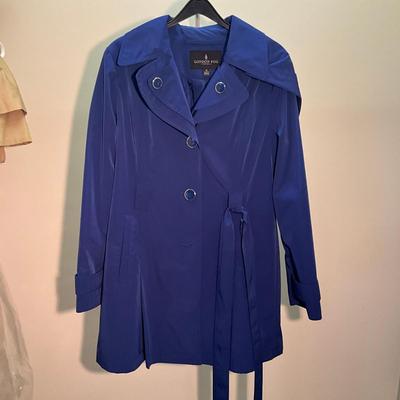 A1017 Blue London Fog Rain Jacket