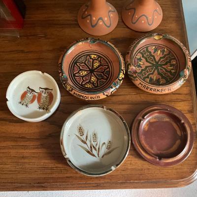 A1026 Ash Trays & Vases Lot