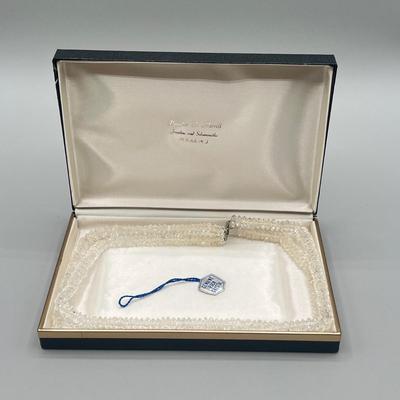 LOT 1: Vintage 17" Genuine Rock Crystal Necklace