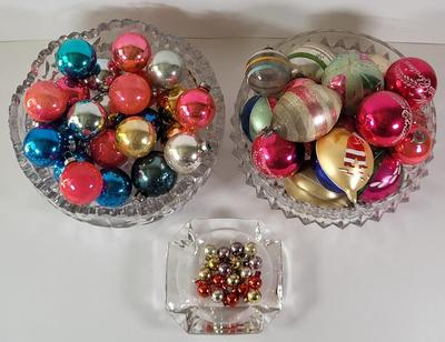 LOT 96D: Three Bowls Filled with a Variety of Vintage Holiday Ornaments