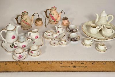 LOT 103G: Miniature Tea Sets and More
