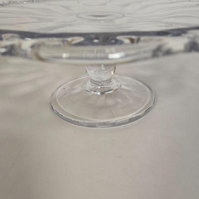 LOT 106G: Three Cake Pedestal Plates