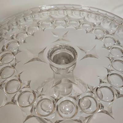 LOT 106G: Three Cake Pedestal Plates