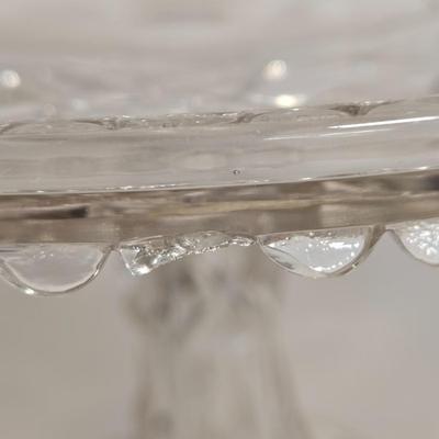 LOT 106G: Three Cake Pedestal Plates