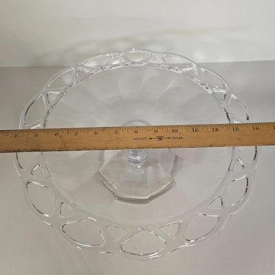 LOT 106G: Three Cake Pedestal Plates
