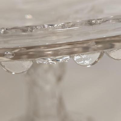 LOT 106G: Three Cake Pedestal Plates