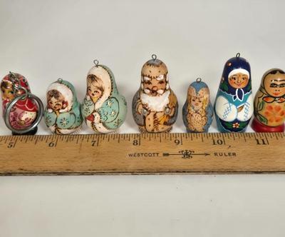 LOT 108G: Multiple Russian Christmas Ornaments and More