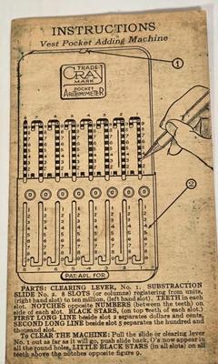 LOT 110G: Antique Drafting Tool Set and Pocket Arithmometer