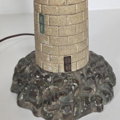 LOT 112F: Vintage Metal Lighthouse Lamp