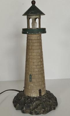 LOT 112F: Vintage Metal Lighthouse Lamp