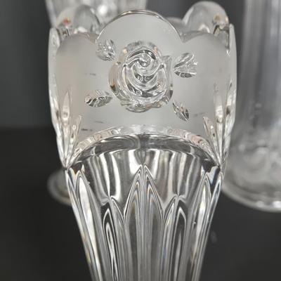 LOT 114F: Orrefors Vase, EAPG Celery Vase, Oneida Southern Garden Bud Vase, and More
