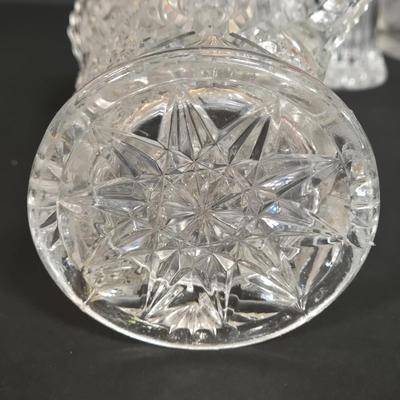 LOT 114F: Orrefors Vase, EAPG Celery Vase, Oneida Southern Garden Bud Vase, and More