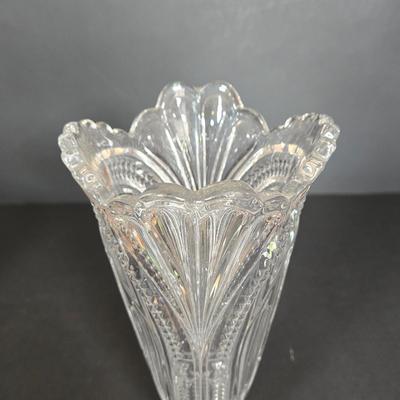 LOT 114F: Orrefors Vase, EAPG Celery Vase, Oneida Southern Garden Bud Vase, and More