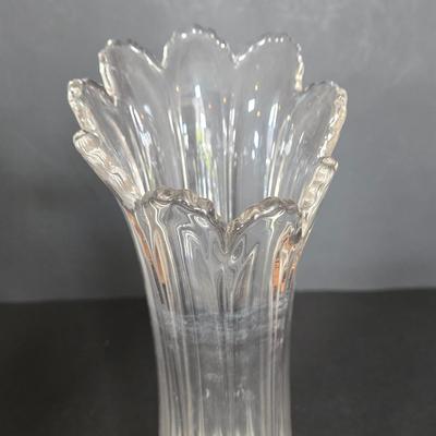 LOT 114F: Orrefors Vase, EAPG Celery Vase, Oneida Southern Garden Bud Vase, and More