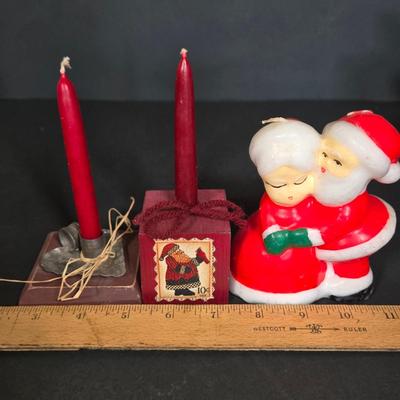 LOT 115F: Various Vintage Thanksgiving and Christmas Candles