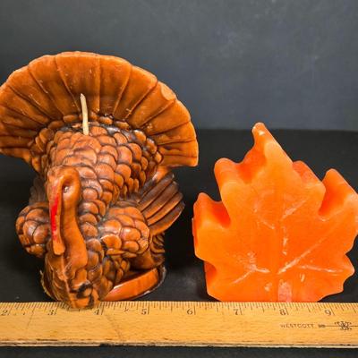 LOT 115F: Various Vintage Thanksgiving and Christmas Candles