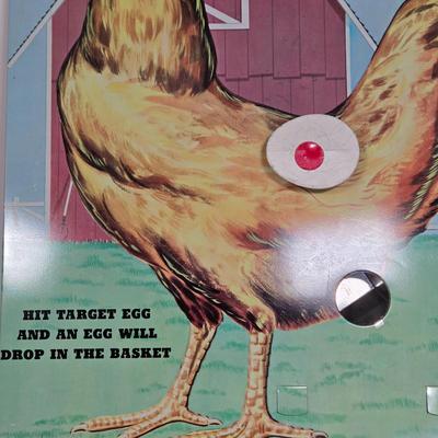 LOT 120G: Vintage Richmond Letters and Numbers Spelling Board, Dell Comic Book, Mother Hen Target Game, and More