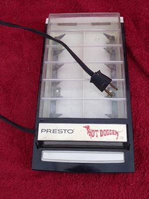 PRESTO Hot Dogger electric hot dog cooker counter top appliance.
