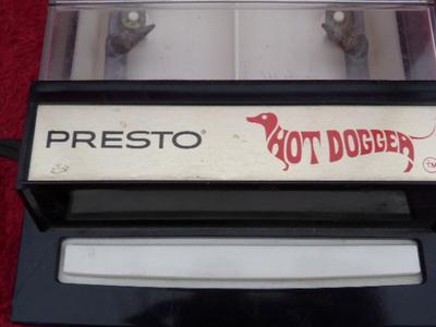 PRESTO Hot Dogger electric hot dog cooker counter top appliance.