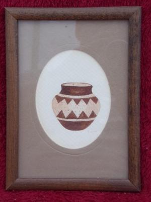 Southwestern art. About 8"x6" w/framed.