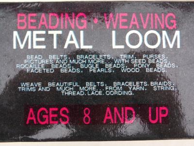 Classic Bead & Weaving Metal Loom for craft work.for ages 8 & up.