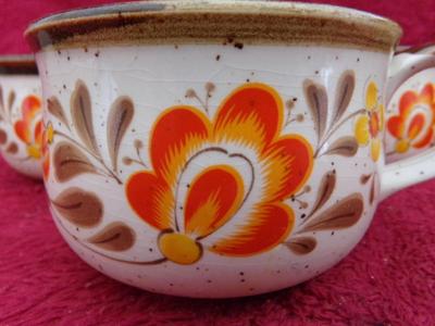 VTG lot o 3 matching soup bowls Ceramic. Nice&clean. Match lot 265!