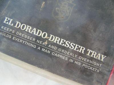 El Dorado Dresser Tray: Holds everything a man carries in his pockets
