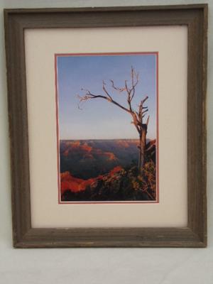 Wall decor, Art probably Utah, not signed. About 23"x19" w/frame.