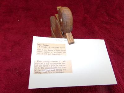 That’s just DUCKY! Recipe card holder. Looks hand crafted